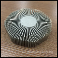 Peças de corte personalizadas redondas anodizando dissipador de calor de alumínio